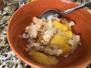 Read more about the article Peach and Pineapple Cobbler