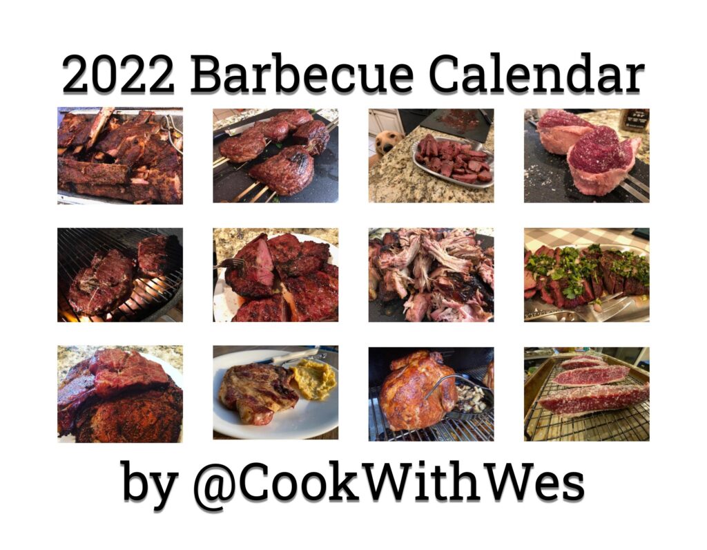 2022 Barbecue Calendar