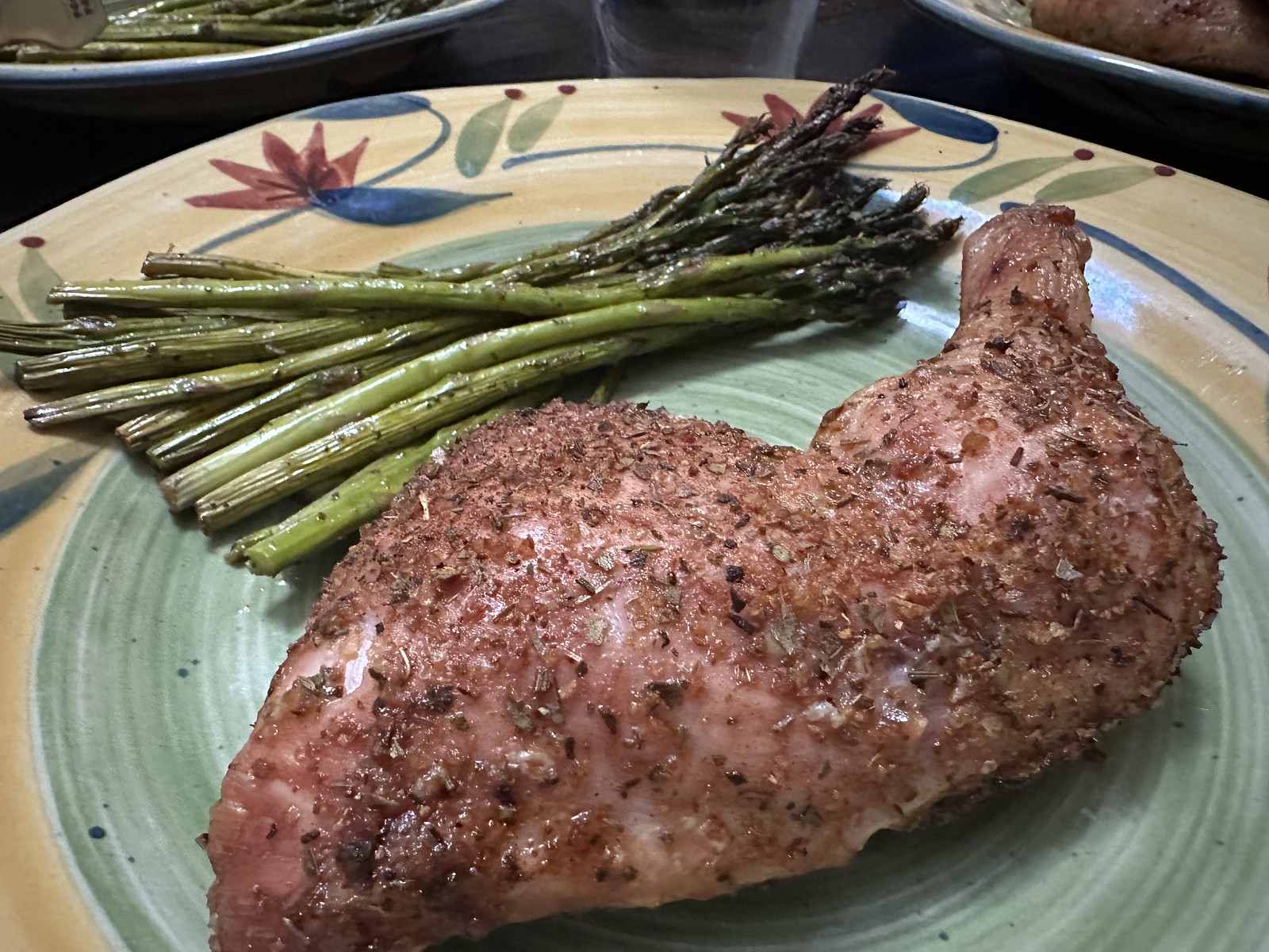 Smoked Chicken and Asparagus