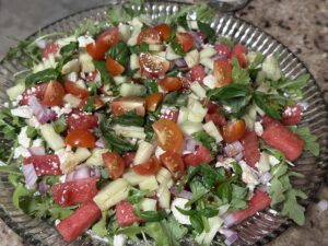 Read more about the article Watermelon and Feta Arugula Salad